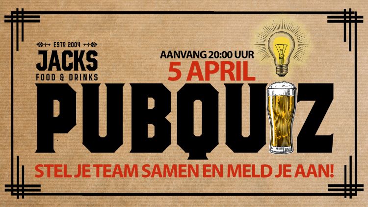 Jacks PubQuiz 5 april 2022